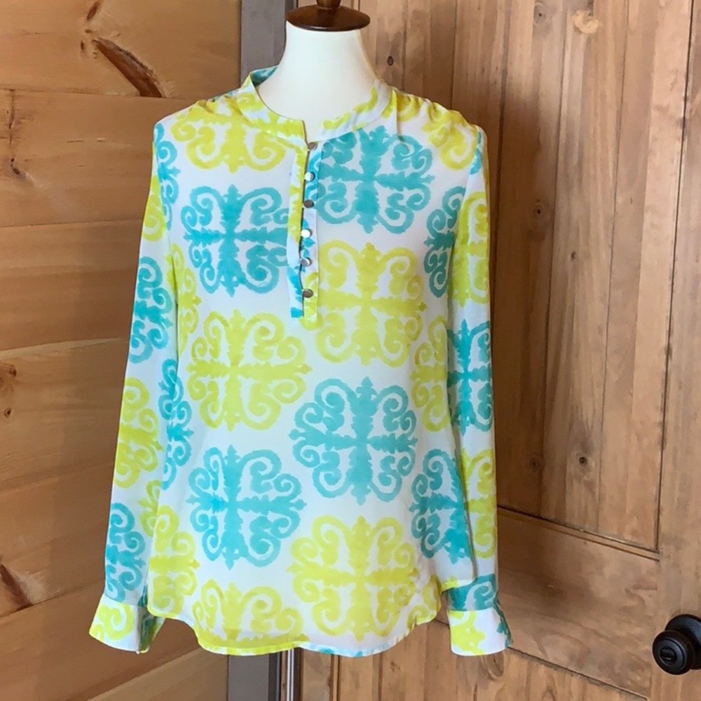 Banana Republic Milly Collection sheer top Size 4